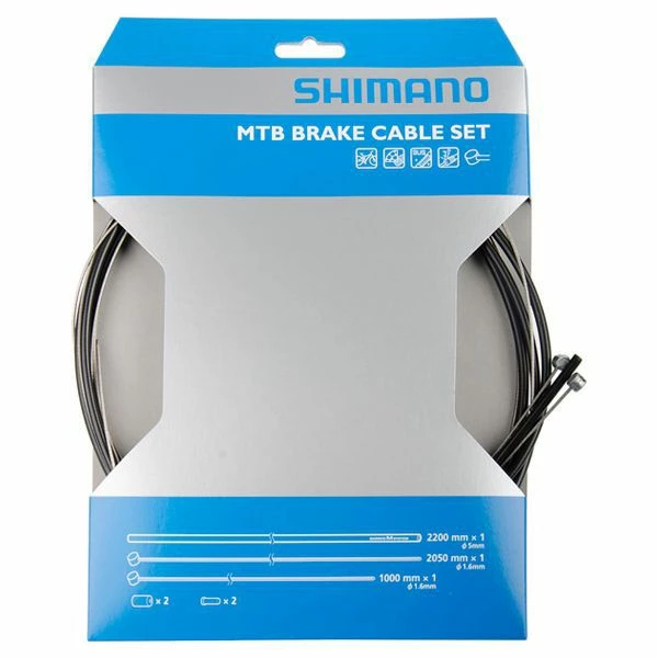 SHIMANO Kit Cables Gaines De Frein SUS MTB NOIR 3 SHIMANO Kit Cables Gaines De Frein SUS MTB NOIR