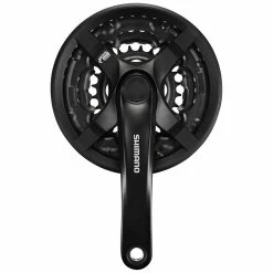 Shimano Pédalier 6/7/8v Noir FC-TY501 Tourney 42/34/24T 175mm